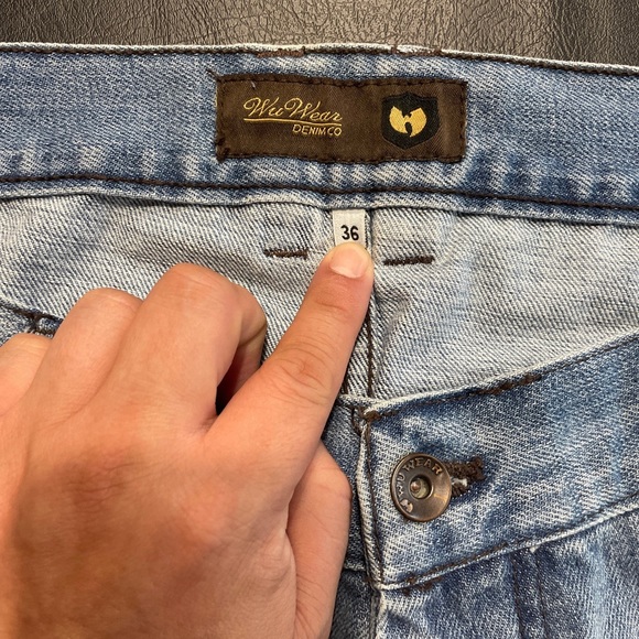 Wu Tang Wu Wear Vintage Jeans 36/36. New With Tags. Baggy Fit - Picture 2 of 12